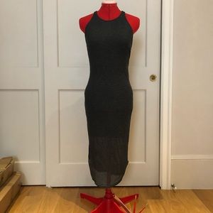 Urban Outfitters Sparkle & Fade Grey Midi Dress S